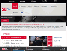 Tablet Screenshot of csfilm.cz